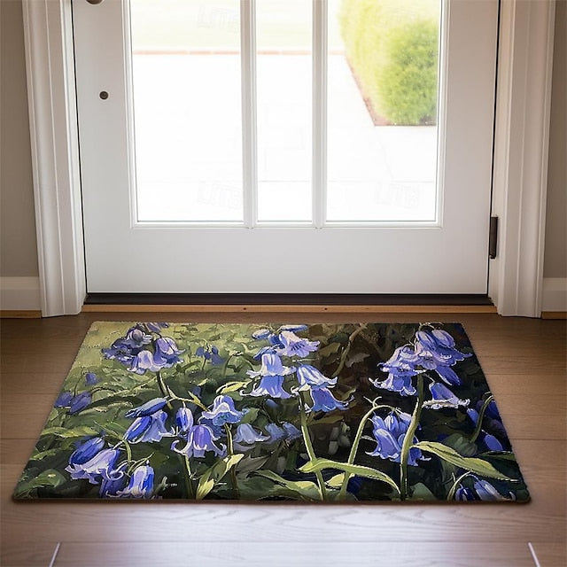 Countryside Tuilps Doormat Floor Mats Washable Rugs Kitchen Mat Non-Slip Oil Proof Rug Indoor Outdoor Mat Bedroom Decor Bathroom Mat Entrance Rug