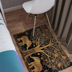 Boho Elephants Area Rug Kitchen Mat Non-Slip Oil Proof Floor Mat Livingroom Rug Indoor Outdoor Mat Bedroom Decor Bathroom Mat Entrance Rug Door Mat