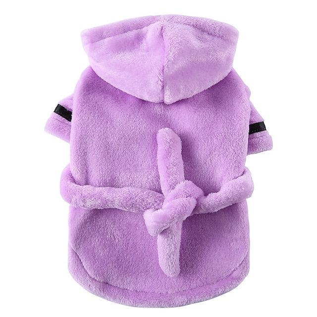 Pet Dog Bathrobe Soft Pet Bath Quick Drying Towel Clothes Pet Super Absorbent Hood Dog Bath Towel Pet Accessories for Cats Puppy Small Dogs