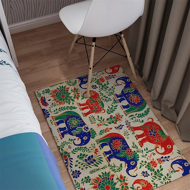 Quilting Art Dots Area Rug Kitchen Mat Non-Slip Oil Proof Floor Mat Livingroom Rug Indoor Outdoor Mat Bedroom Decor Bathroom Mat Entrance Rug Door Mat