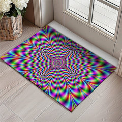 3D Vortex Doormat Kitchen Mat Floor Mat Non-Slip Area Rug Oil Proof Rug Indoor Outdoor Mat Bedroom Decor Bathroom Mat Entrance Rug Optical Illusion