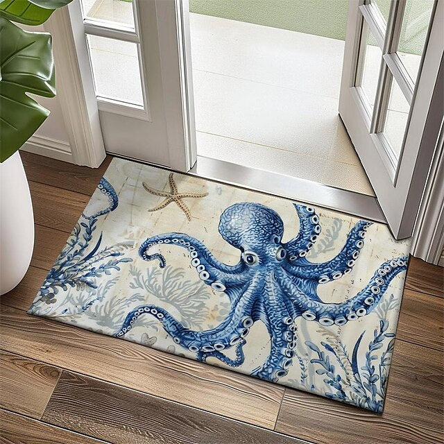 Sea Turtle Doormat Kitchen Mat Floor Mat Non-Slip Area Rug Oil Proof Rug Indoor Outdoor Mat Bedroom Decor Bathroom Mat Entrance Rug