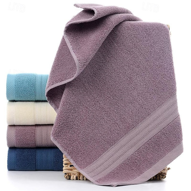 100% Cotton Soft And Absorbent Solid Color Hand Towel Or Face Towel For Home Bathroom