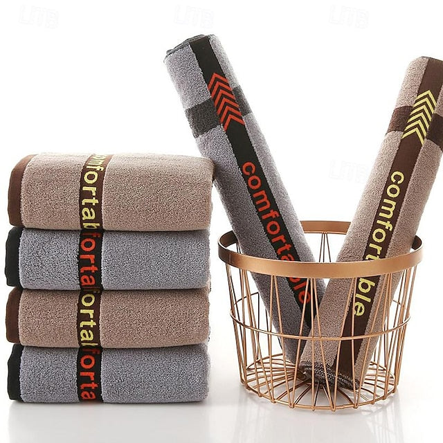 100% Cotton Absorbent Face Towels,Thickened Men's Couple Cotton Towels, Highly Absorbent Towels For Bathrooms, Gyms, Hotels And Spas, Solid Color Bath Towel