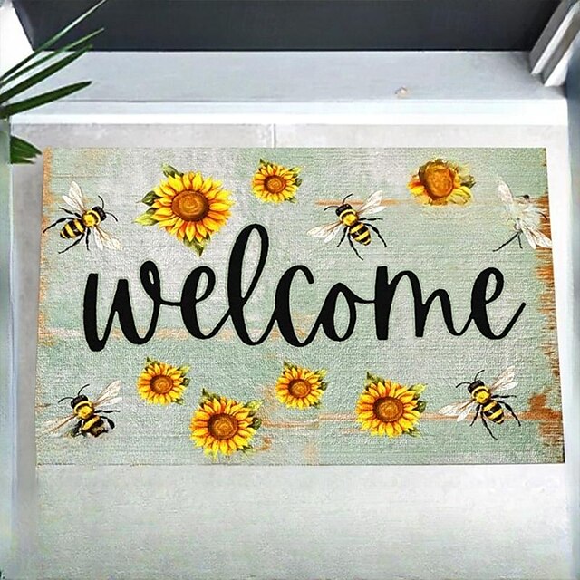 Sunflower Autumn Doormat Kitchen Mat Floor Mat Non-Slip Area Rug Oil Proof Rug Indoor Outdoor Mat Bedroom Decor Bathroom Mat Entrance Rug