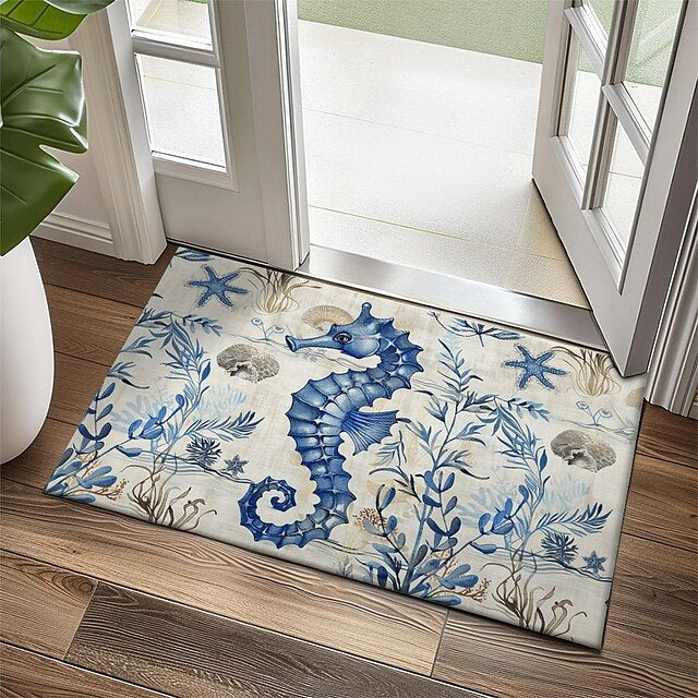 Sea Turtle Doormat Kitchen Mat Floor Mat Non-Slip Area Rug Oil Proof Rug Indoor Outdoor Mat Bedroom Decor Bathroom Mat Entrance Rug