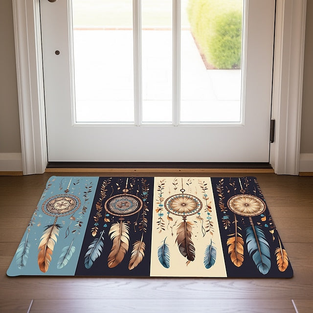 Dreamcatcher Boho Doormat Floor Mats Washable Rugs Kitchen Mat Non-Slip Oil Proof Rug Indoor Outdoor Mat Bedroom Decor Bathroom Mat Entrance Rug