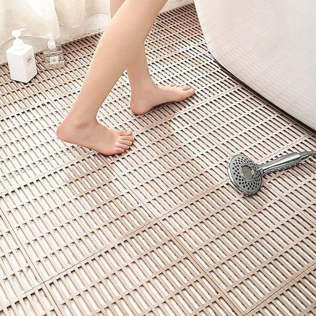 Shower Bath Mat Non-slip Carpet Tasteless Tpe Toilet Household Bathtub Bathroom Hollow Hydrophobic Anti Slip Pad Portable Skidproof Mat