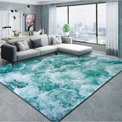 Rug Seawater Floor Mat Anti-Slip Door Mat Hallway Carpets Area Rugs Washable for Bedroom Living Room Kitchen Bathroom