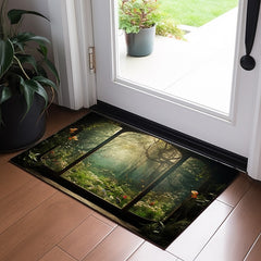 Landscape Forest Cave Doormat Floor Mats Washable Rugs Kitchen Mat Non-Slip Oil Proof Rug Indoor Outdoor Mat Bedroom Decor Bathroom Mat Entrance Rug