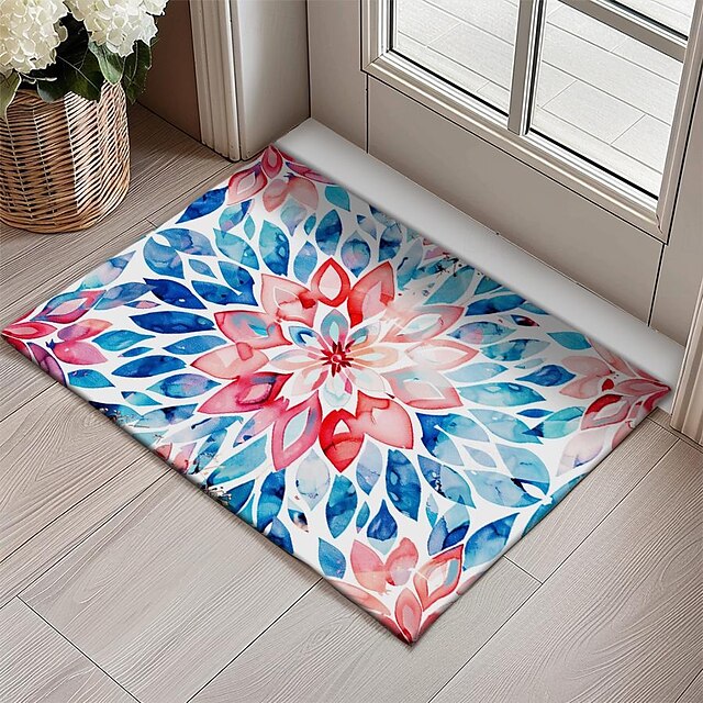 3D Flower Doormat Kitchen Mat Floor Mat Non-Slip Area Rug Oil Proof Rug Indoor Outdoor Mat Bedroom Decor Bathroom Mat Entrance Entryway Rug