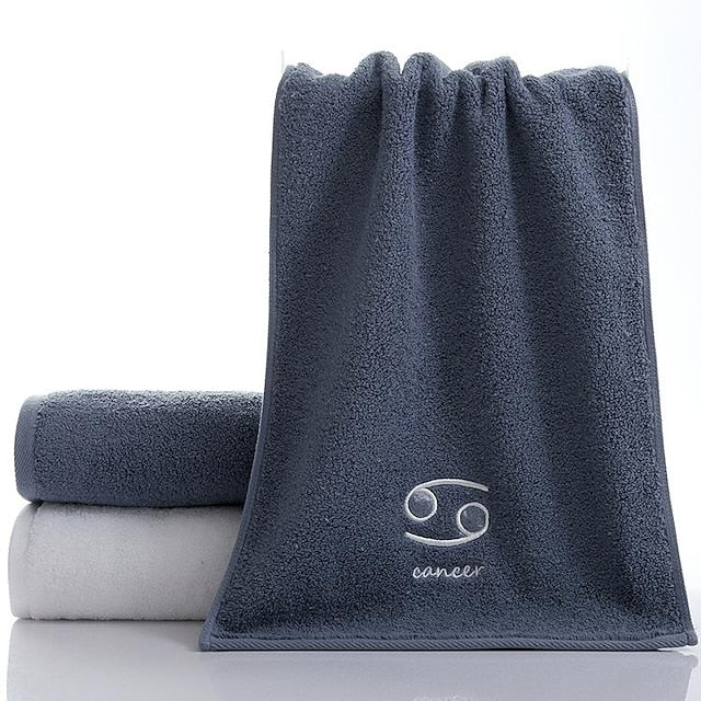 Constellation Towel 100% Cotton Towel Creative  Couple Gift Thickened Sports Face Towel Pure Cotton Towel