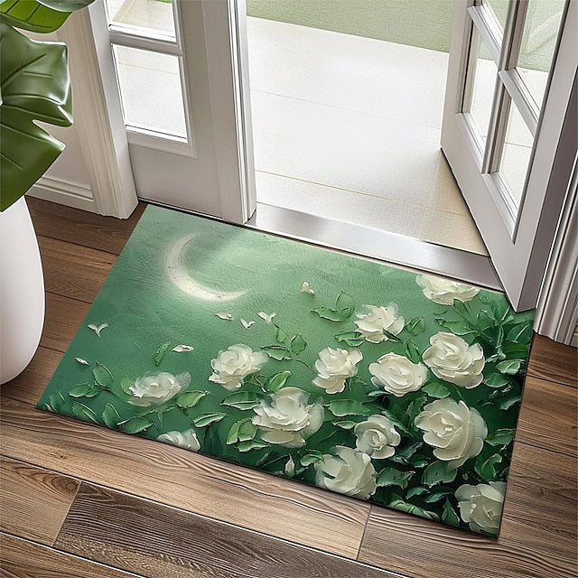 Daisy Flowers Doormat Kitchen Mat Floor Mat Non-Slip Area Rug Oil Proof Rug Indoor Outdoor Mat Bedroom Decor Bathroom Mat Entrance Rug