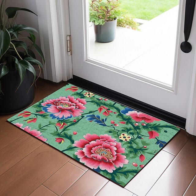 Big Floral Doormat Floor Mats Washable Rugs Kitchen Mat Non-Slip Oil Proof Rug Indoor Outdoor Mat Bedroom Decor Bathroom Mat Entrance Rug