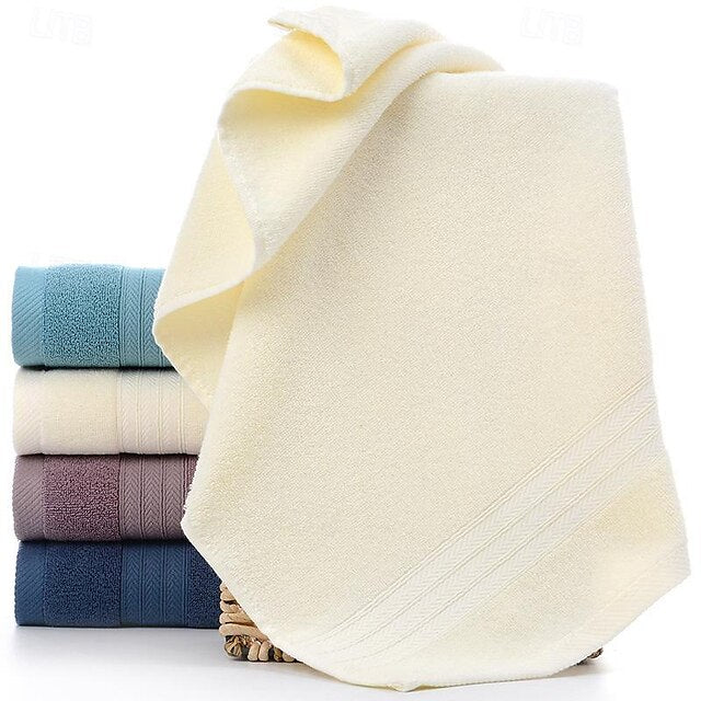 100% Cotton Soft And Absorbent Solid Color Hand Towel Or Face Towel For Home Bathroom