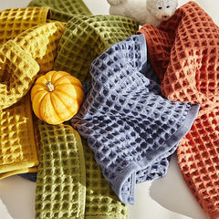 Ultra Soft Face Bath Towel Waffle Beach Towel Cover Blanket Honeycomb Mesh Large Towel Long Staple Cotton