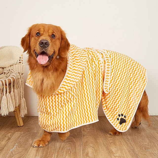 Dog Cat Bath Towel Dog Dry Robe Fashion Casual Winter Breathable Soft Washable Comfortable Outdoor Casual Daily Pool Dog Clothing for Corgi Dachshund Pomeranian Baby Pet Papillon