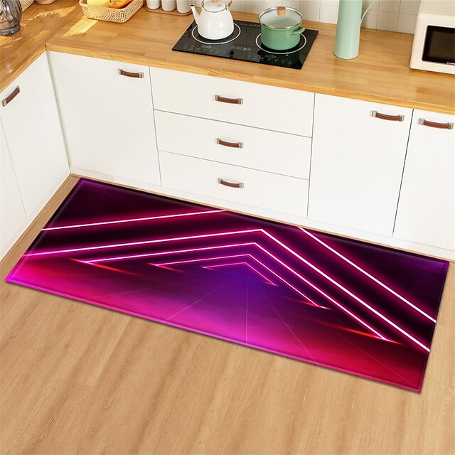 3D Vortex Pattern Area Rug Kitchen Mat Non-Slip Oil Proof Floor Mat Livingroom Rug Indoor Outdoor Mat Bedroom Decor Bathroom Mat Entrance Rug Door Mat