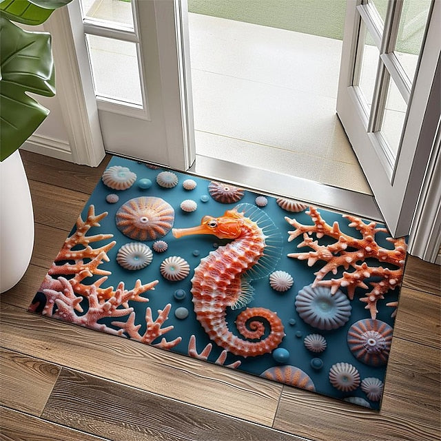 Octopus Doormat Kitchen Mat Floor Mat Non-Slip Area Rug Oil Proof Rug Indoor Outdoor Mat Bedroom Decor Bathroom Mat Entrance Rug