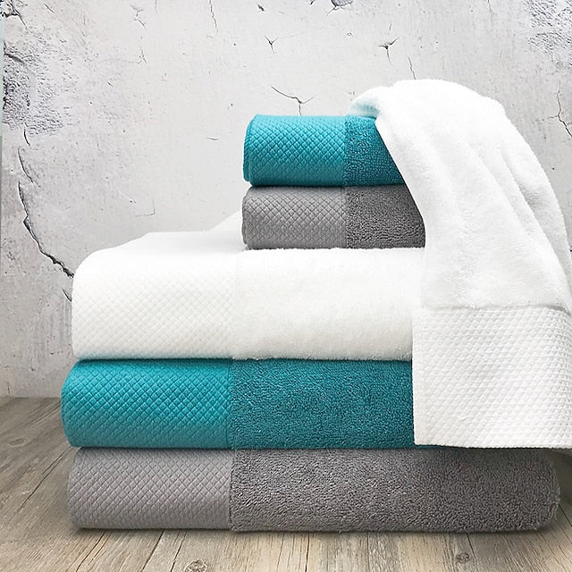 Three Piece Cotton Towel Set, Company Gift, Bath Towel, Hotel Use