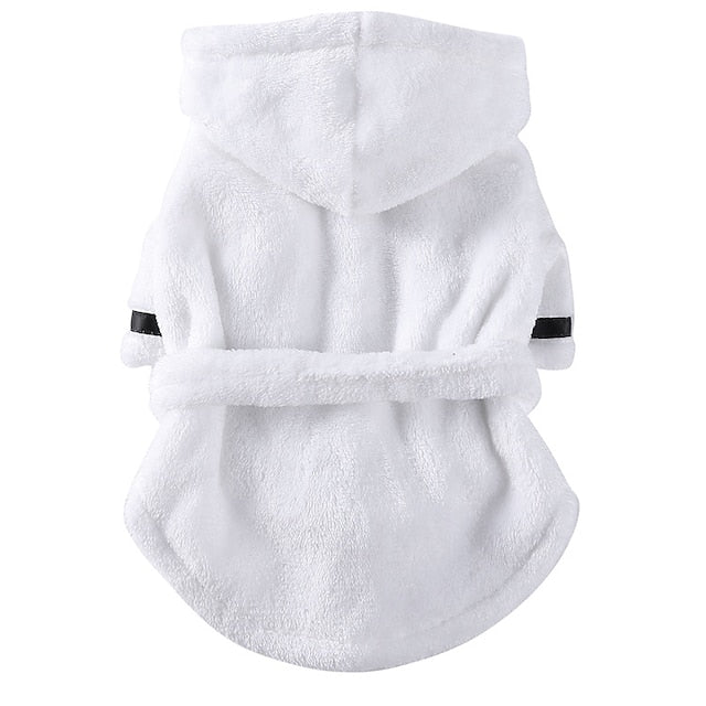 Pet Dog Bathrobe Soft Pet Bath Quick Drying Towel Clothes Pet Super Absorbent Hood Dog Bath Towel Pet Accessories for Cats Puppy Small Dogs