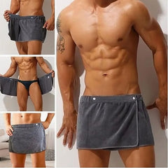 Men Soft Wearable Bath Towel Short Pants Soft Mircofiber Swimming Beach Quick Dry Towel Blanket