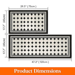 Kitchen Floor Mats Lattice Non-Slip Waterproof And Oil-Proof Mats Dirt-Resistant High-End Diatom MudFoot Pads