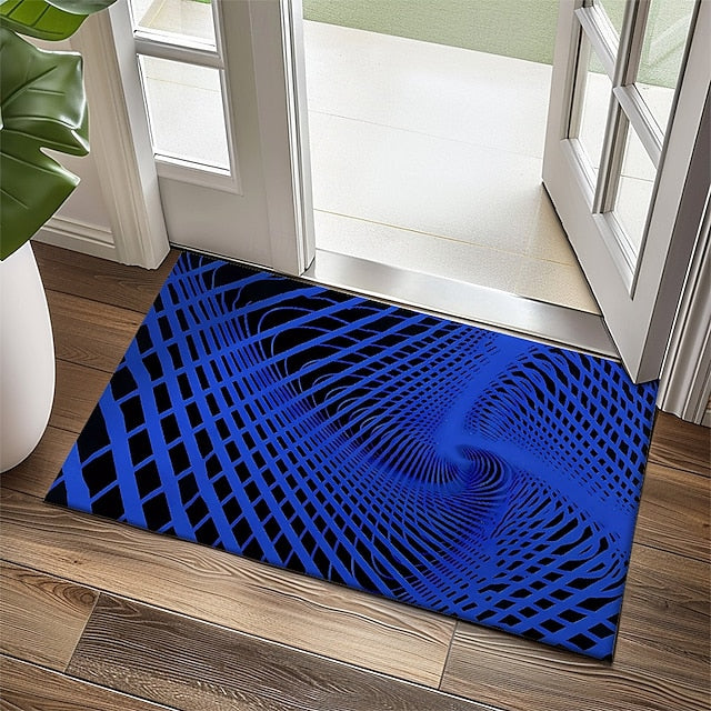 3D Vortex Doormat Kitchen Mat Floor Mat Non-Slip Area Rug Oil Proof Rug Indoor Outdoor Mat Bedroom Decor Bathroom Mat Entrance Rug Optical Illusion