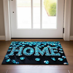 Crystal Home Doormat Floor Mats Washable Rugs Kitchen Mat Non-Slip Oil Proof Rug Indoor Outdoor Mat Bedroom Decor Bathroom Mat Entrance Rug