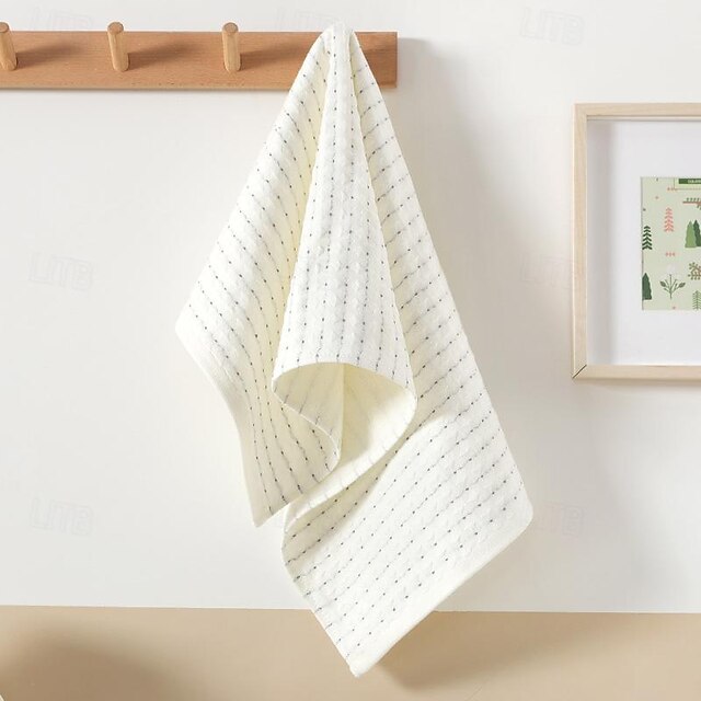 Japanese And Korean Muji Style Cotton Gauze Gift Towel Waffle Soft, Breathable And Absorbent Adult Face Towel