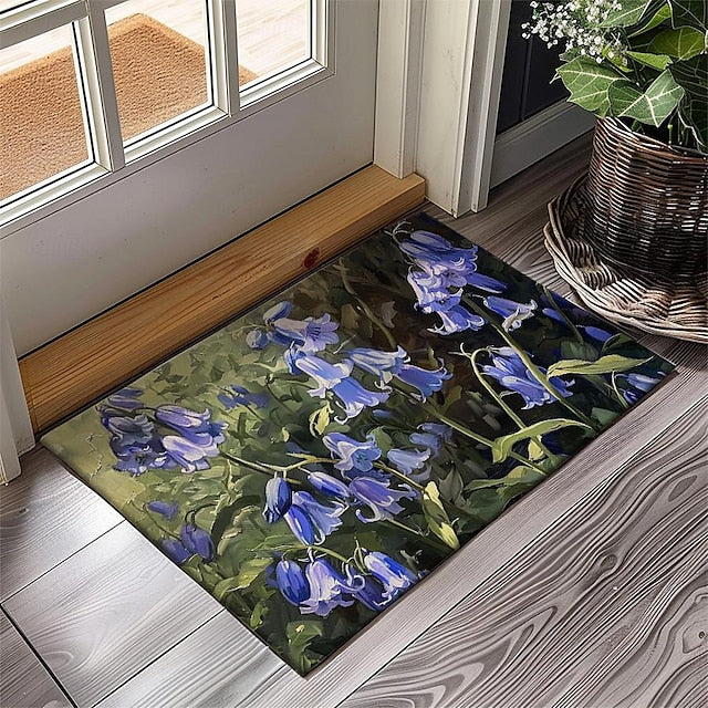 Countryside Tuilps Doormat Floor Mats Washable Rugs Kitchen Mat Non-Slip Oil Proof Rug Indoor Outdoor Mat Bedroom Decor Bathroom Mat Entrance Rug