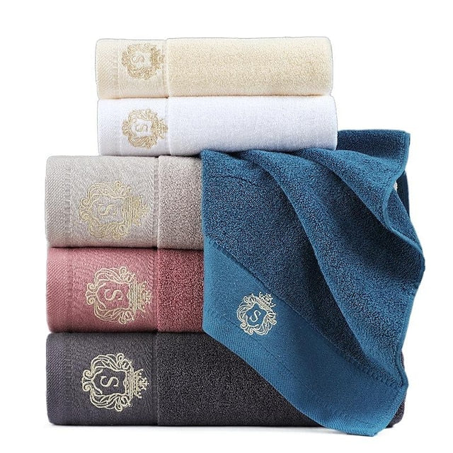 Thickened Bath Towels Set of 3,100% Turkish Cotton Ultra Soft Bath Sheets, Highly Absorbent Large Bath Towel for Bathroom, Premium Quality Shower Towel, 1PC Bath Towel&1PC Hand Towel&1PC Washcloth