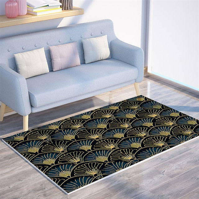 Art Deco Area Rug Kitchen Mat Non-Slip Oil Proof Floor Mat Livingroom Rug Indoor Outdoor Mat Bedroom Decor Bathroom Mat Entrance Rug Door Mat