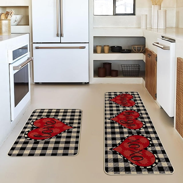 Valentine's Day Area Rug Kitchen Mat Non-Slip Oil Proof Floor Mat Livingroom Rug Indoor Outdoor Mat Bedroom Decor Bathroom Mat Entrance Rug Door Mat