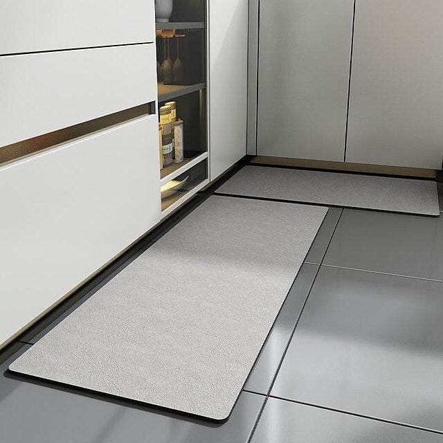 Kitchen Floor Mat Anti-Skid And Oil-Proof Wipe-Free Household Water-Absorbing Oil-Absorbing Floor Mat Waterproof And Oil-Proof Carpet Anti-Dirty Mat