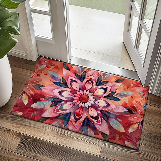 3D Flower Doormat Kitchen Mat Floor Mat Non-Slip Area Rug Oil Proof Rug Indoor Outdoor Mat Bedroom Decor Bathroom Mat Entrance Entryway Rug