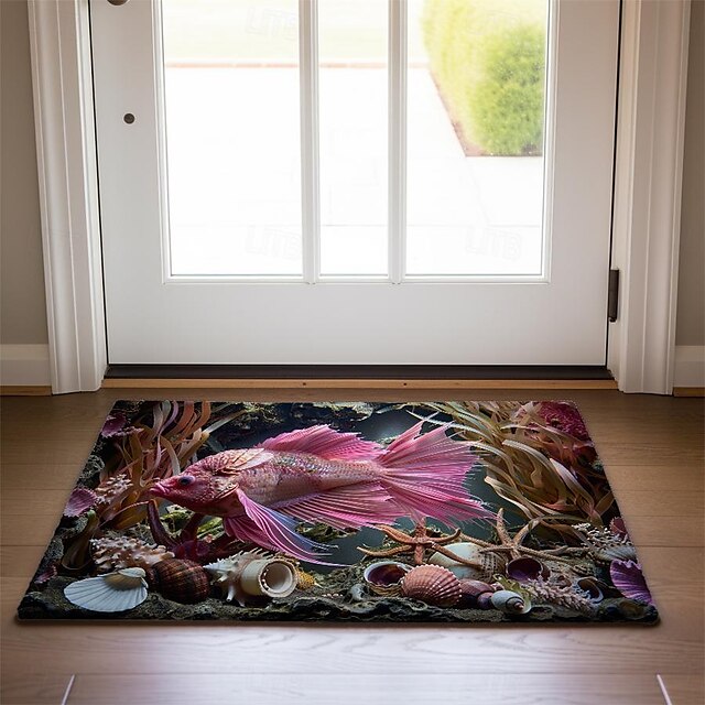 Octopus Doormat Kitchen Mat Floor Mat Non-Slip Area Rug Oil Proof Rug Indoor Outdoor Mat Bedroom Decor Bathroom Mat Entrance Rug