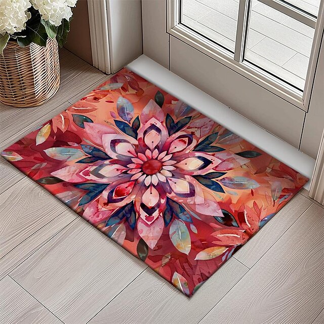 3D Flower Doormat Kitchen Mat Floor Mat Non-Slip Area Rug Oil Proof Rug Indoor Outdoor Mat Bedroom Decor Bathroom Mat Entrance Entryway Rug