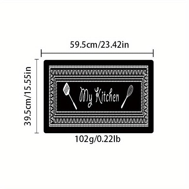 Kitchen Mat Geometric Non-Slip Oil Proof Rug Indoor Outdoor Mat Bedroom Decor Bathroom Mat Entrance Rug Door Mat