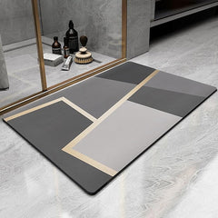 Diatomaceous Earth Bath Mat Non-slip Super Absorbent Toilet Door Quick-Drying Foot Mat Entry Door Mat Non-Slip Mat