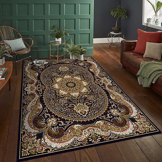 Boho Area Rug Kitchen Mat Non-Slip Oil Proof Floor Mat Livingroom Rug Indoor Outdoor Mat Bedroom Decor Bathroom Mat Entrance Rug Door Mat