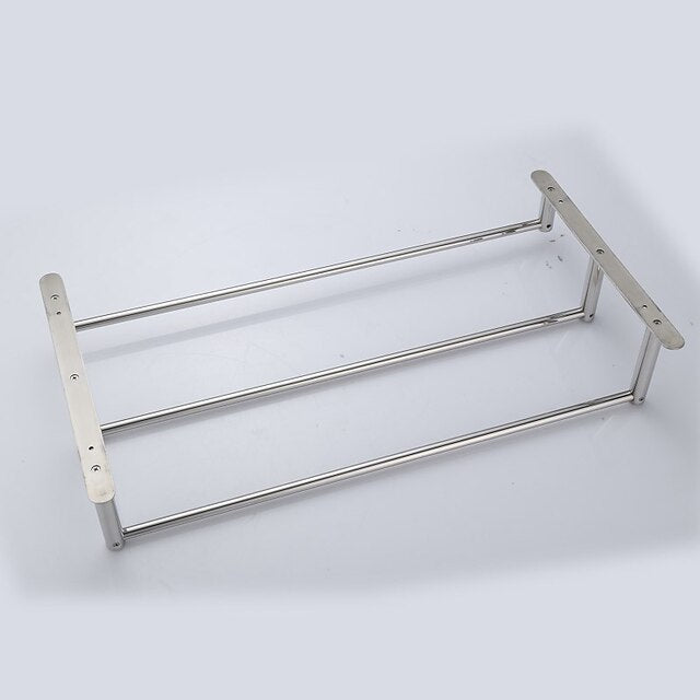 3-Tiers Towel Rack Stainless Steel Bath Towel Bar  Towel Rail Wall Mount Mirror Polished Silvery 60/70cm