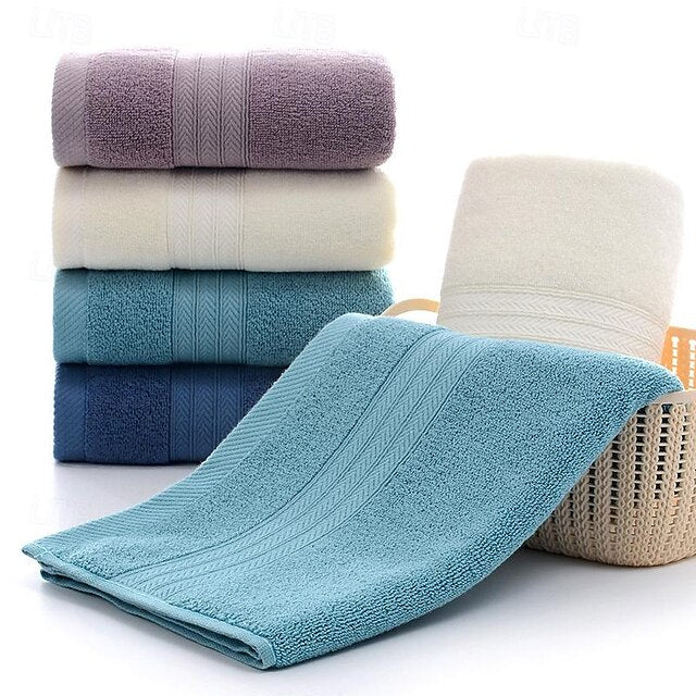 100% Cotton Soft And Absorbent Solid Color Hand Towel Or Face Towel For Home Bathroom