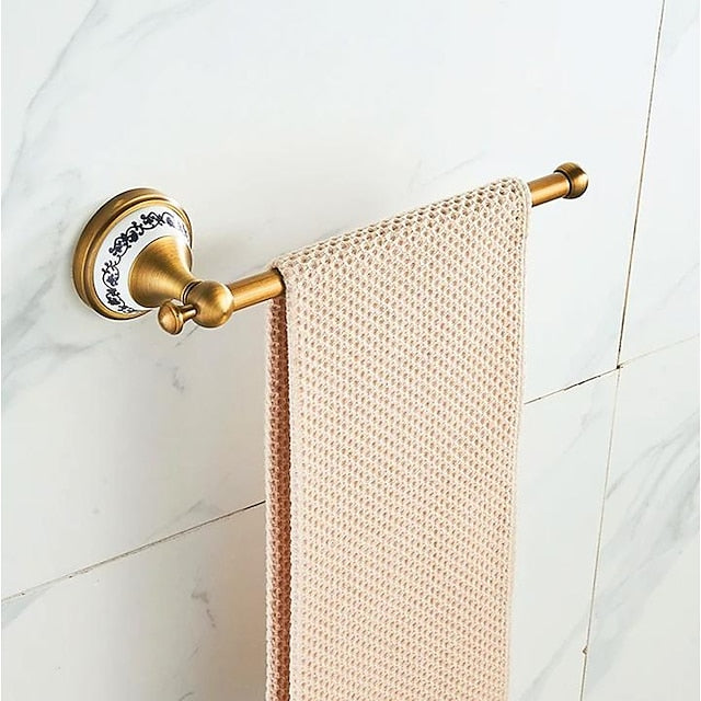 Wall Mounted Bathroom Accessory Set Towel Bar Robe Hook Adorable Antique Modern Brass Bathroom Hotel bath