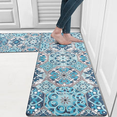 Boho Kitchen Rugs Anti Slip Door Mats for Kitchen Floor Kitchen Rugs and Mats Non Skid Waterproof Kitchen Runner Comfort Standing Mat