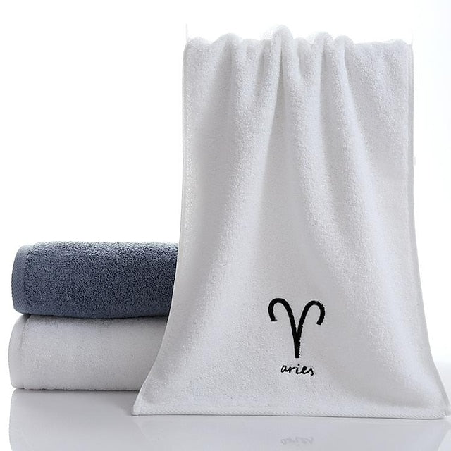 Constellation Towel 100% Cotton Towel Creative  Couple Gift Thickened Sports Face Towel Pure Cotton Towel