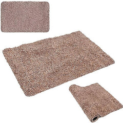 Brown Magic Doormat Super Absorbs Mud Rubber Back Door Mat Non-Slip Indoor Outdoor Low Profile Machine Washable Pet Shoe Scraper Carpet Rug For Entryway