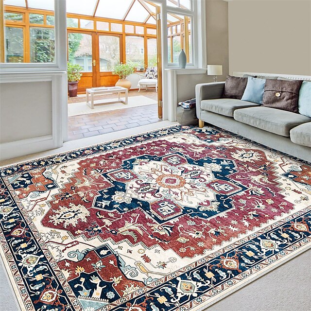 Mandala Bohemian Boho Runner Rug Area Rug Non Slip Floor Mat Bedside Livingroom Bedroom Indoor Outdoor