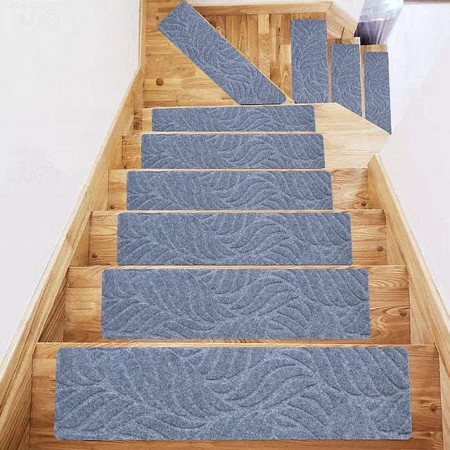 Leaf Carpet Stair Treads for Wooden Steps Stairs Carpet Tape Peel and Stick with Double Adhesive Tape