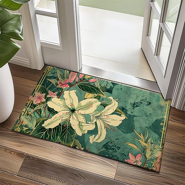 Countryside Tuilps Doormat Floor Mats Washable Rugs Kitchen Mat Non-Slip Oil Proof Rug Indoor Outdoor Mat Bedroom Decor Bathroom Mat Entrance Rug